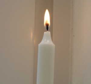 Energiesparen mit Kerze